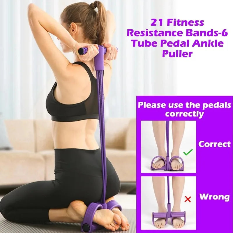 Multi-Level Resistance Band Trainer with Non-Slip Handles