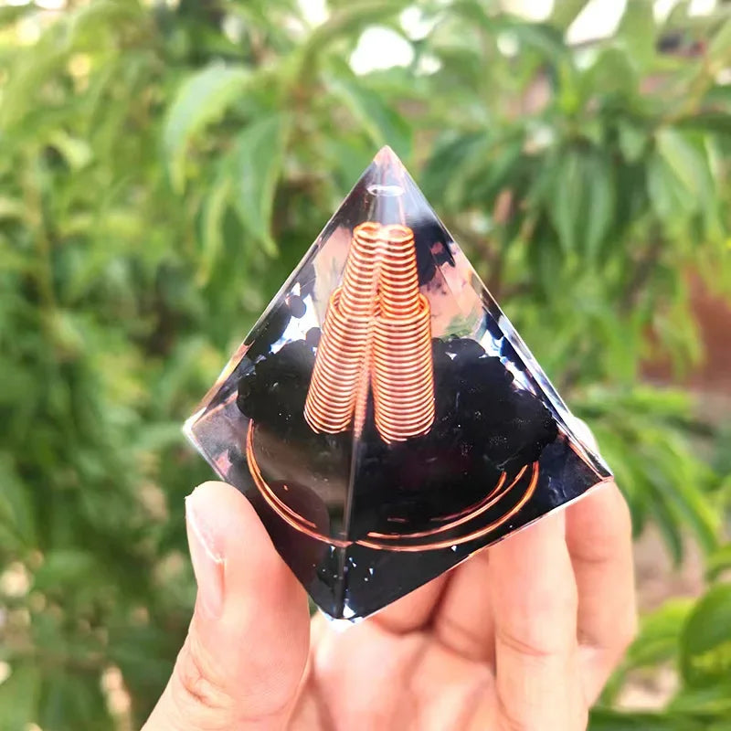 Crystal Pyramid for Meditation & Mindful Décor