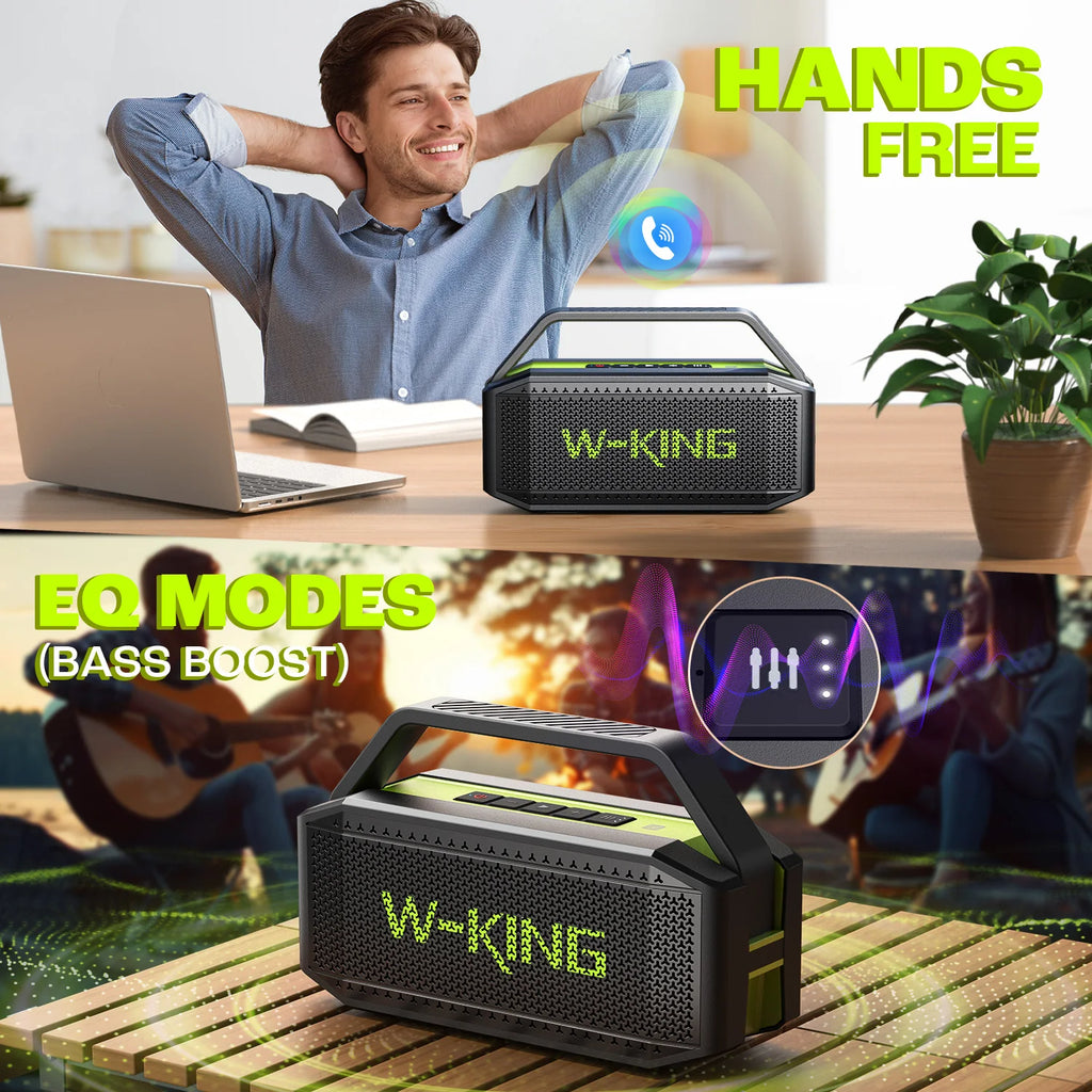W-KING D9-1 Premium Portable Bluetooth Speaker System 100W