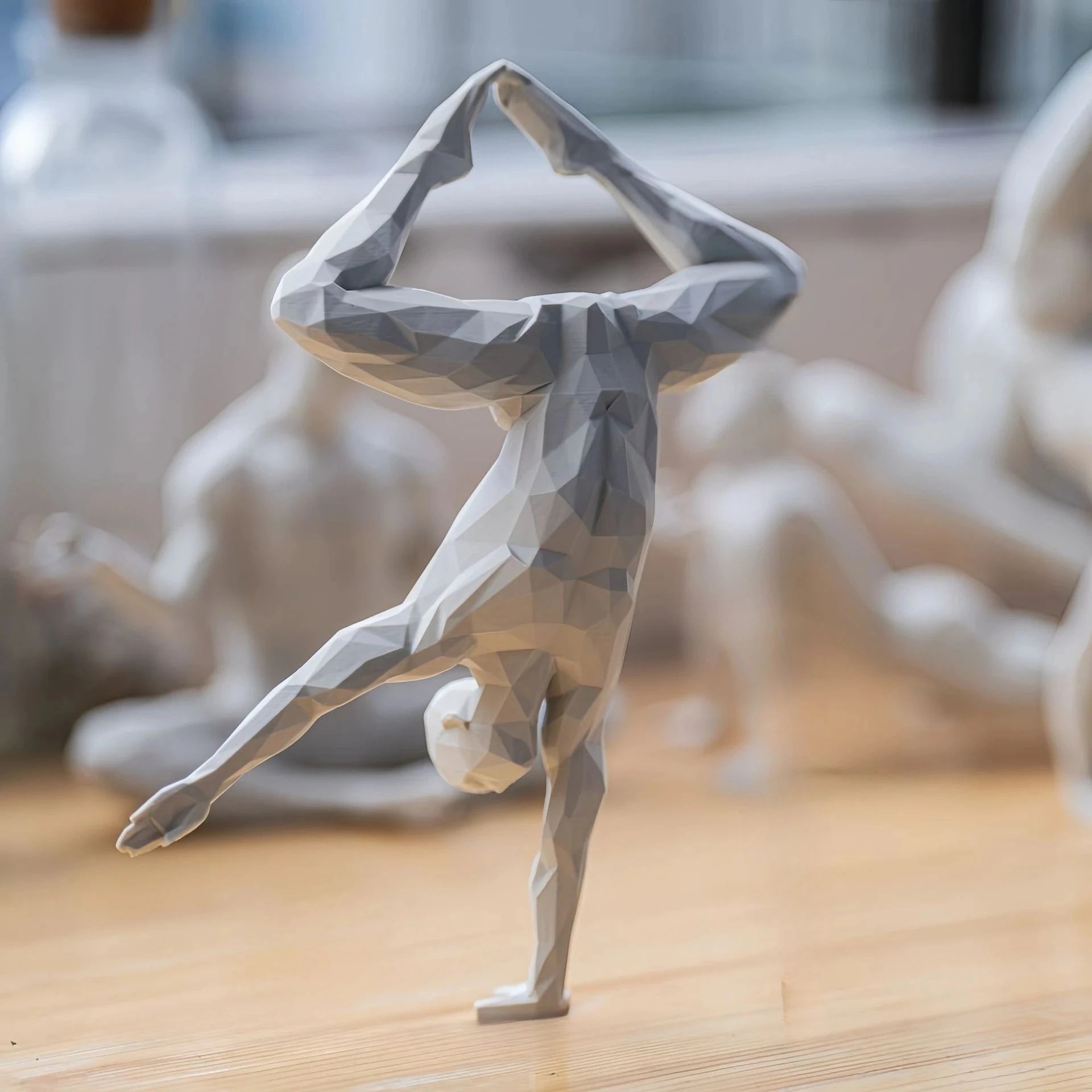 Minimalist Yoga Figurine — 3D-Printed Contemplative Accent