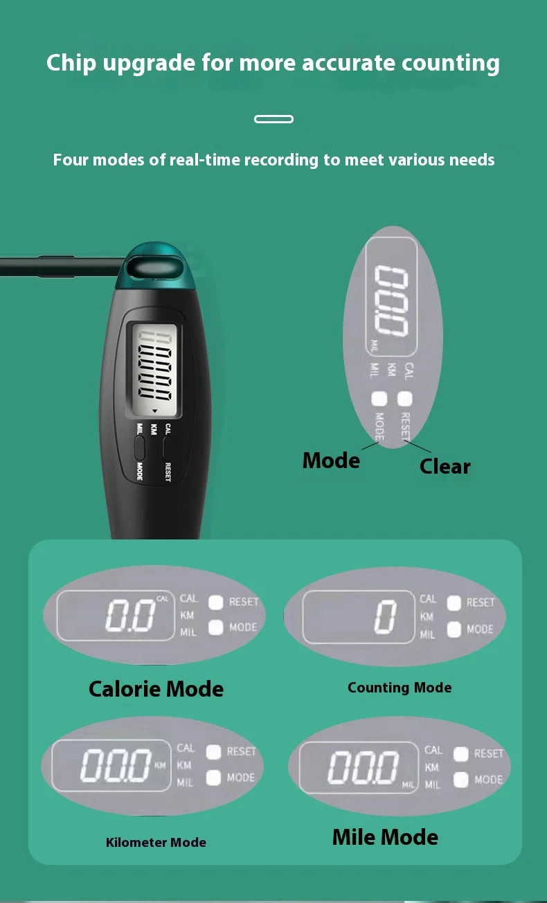 Smart Counting Jump Rope – Digital Fitness Companion