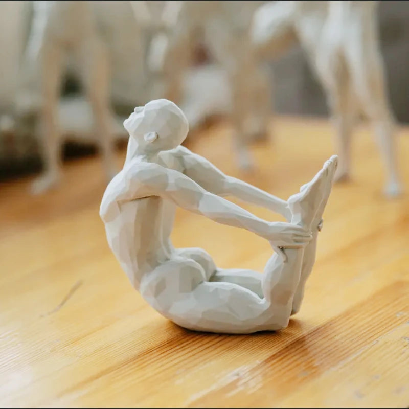 Minimalist Yoga Figurine — 3D-Printed Contemplative Accent