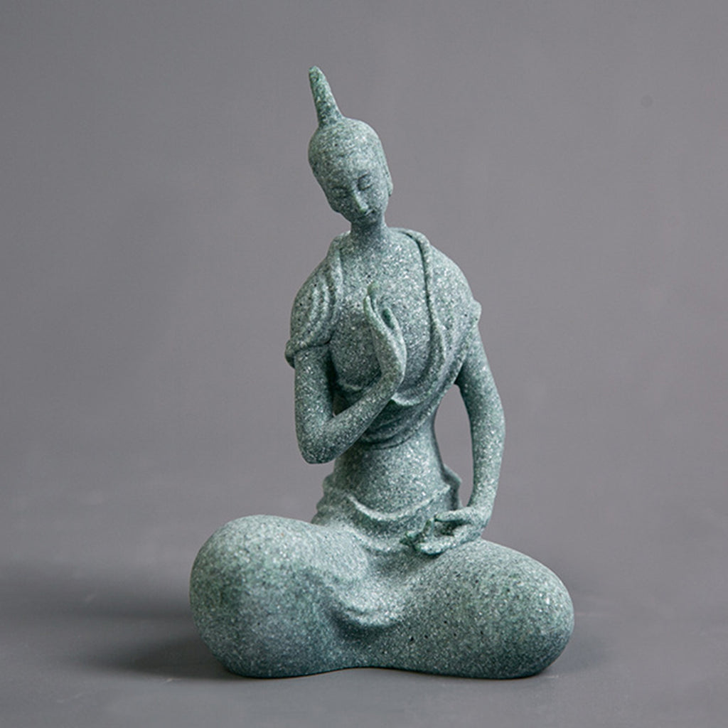 Natural Stone Meditating Buddha Sculpture