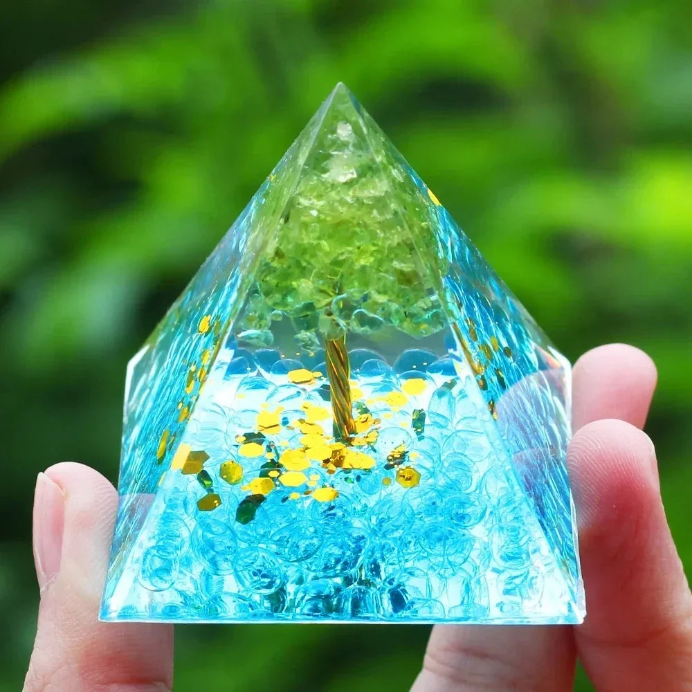 Crystal Pyramid for Meditation & Mindful Décor