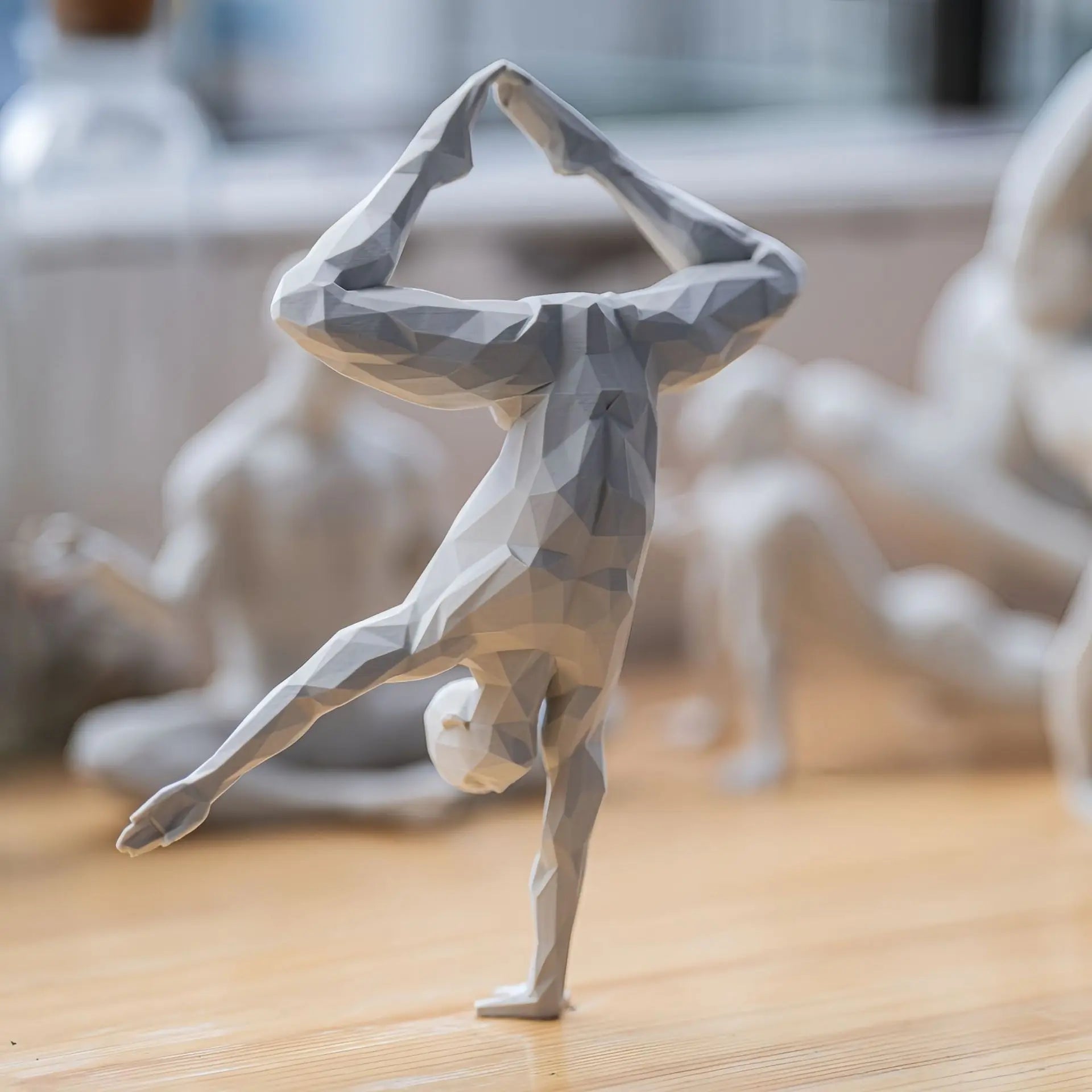 Minimalist Yoga Figurine — 3D-Printed Contemplative Accent