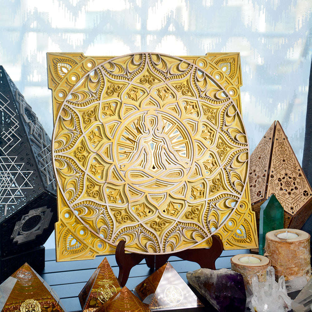 Create a Peaceful Space with This Calming Meditation Wall Art