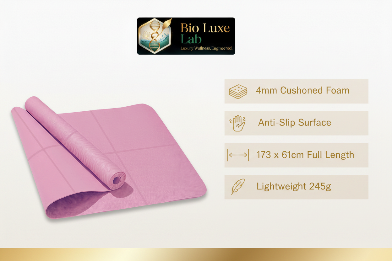 Bio Luxe Lab Yoga Mat Infographic