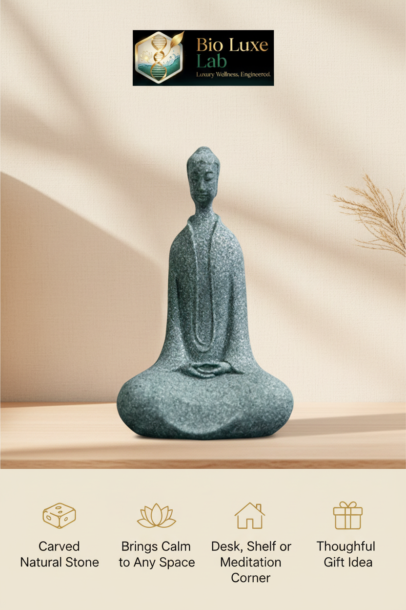 Natural Stone Meditating Buddha Sculpture Pinterest Infographic
