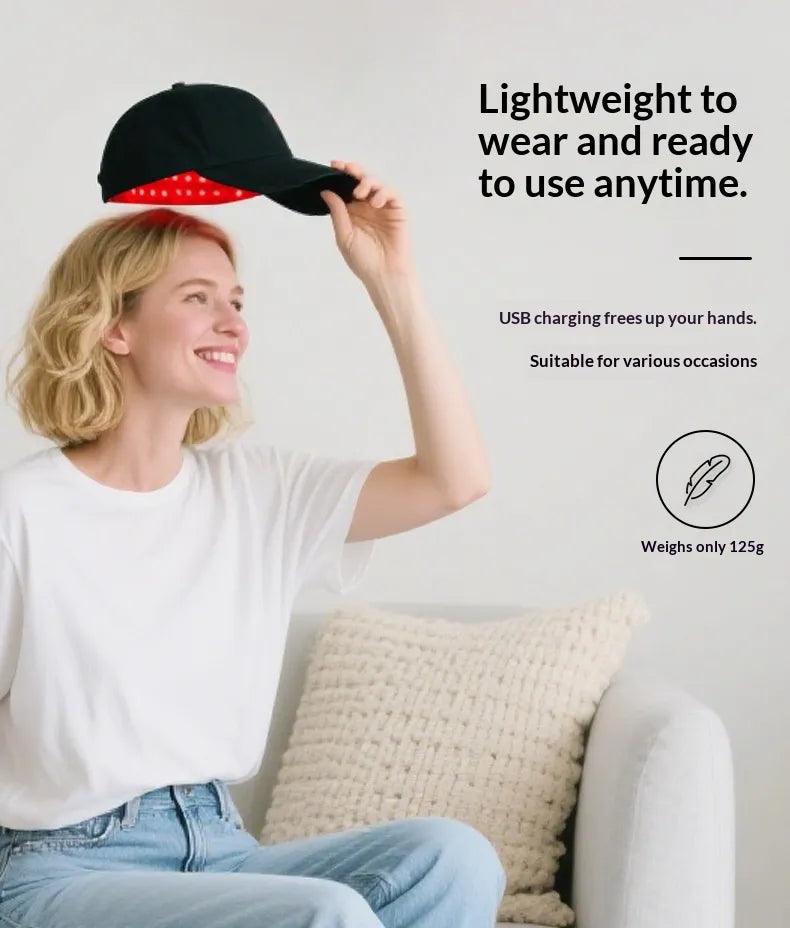Salon LED Red Light Hair Cap for Fuller, Healthier Hair